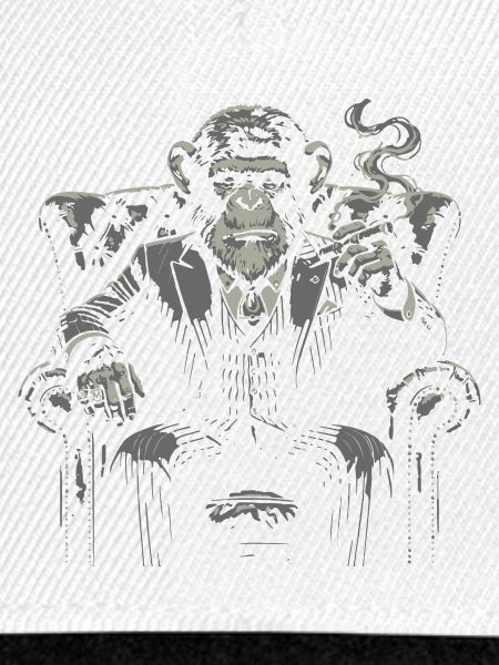 Mafioso Monkey raucht Zigarre
