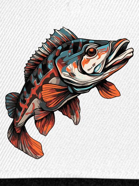 Fisch Barsch Bunt Illustration