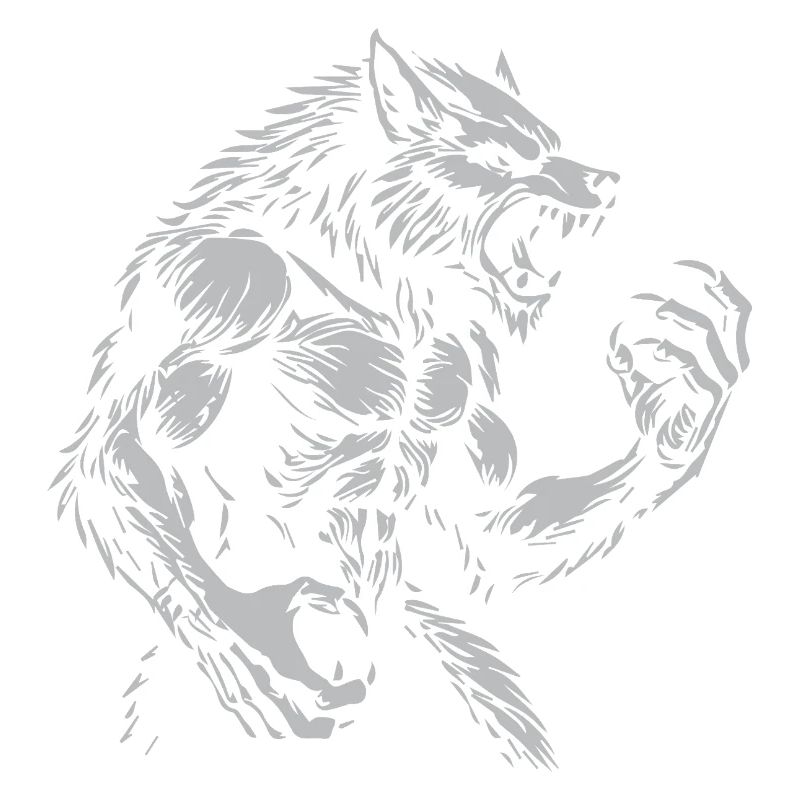 Grimmiger Warewolf Illustration