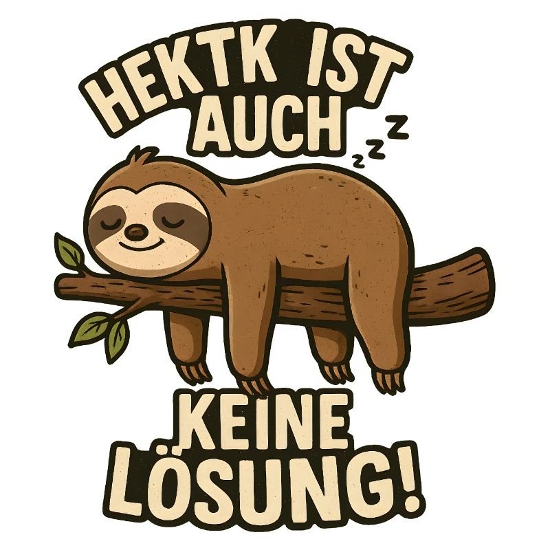 Hectic is not a solution either Sleeping sloth