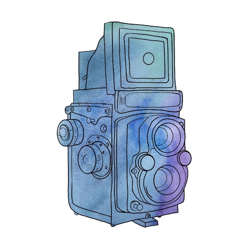 Analog camera medium format "Yashica-D"