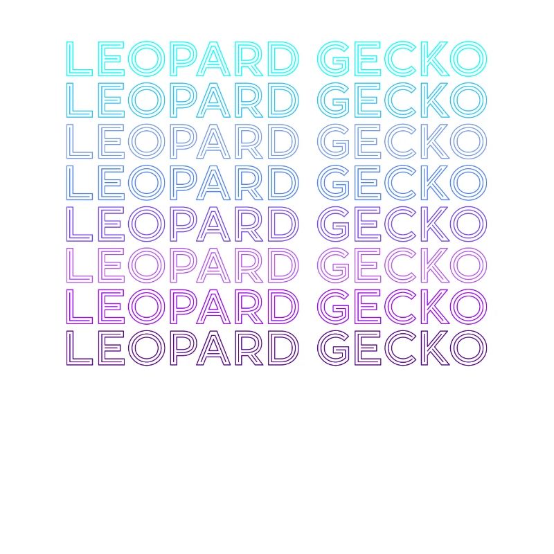 Leopard Gecko Eidechse Retro