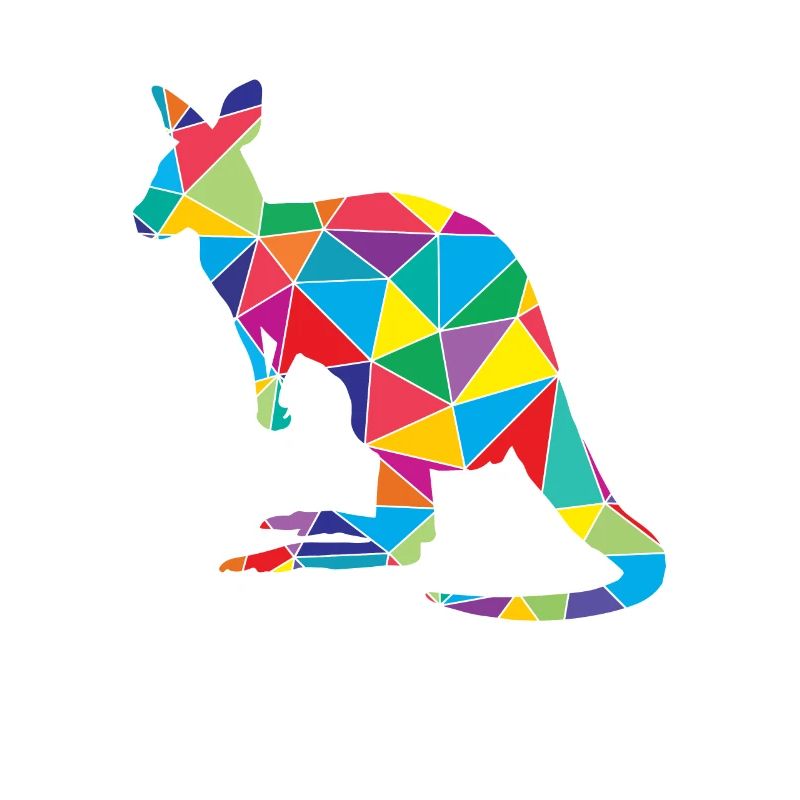 Kangaroo Polygon Kangaroo Animal