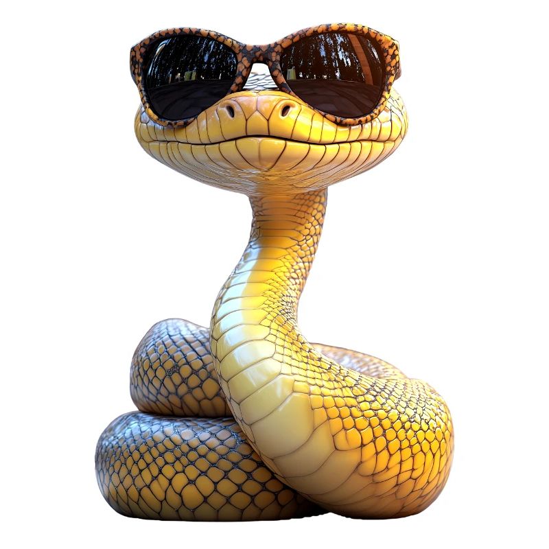 Serpent Python Cobra Mamba Serpent à sonnettes Serpent