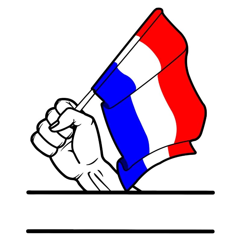 Drapeau Pays-Bas espace de texte transparent
