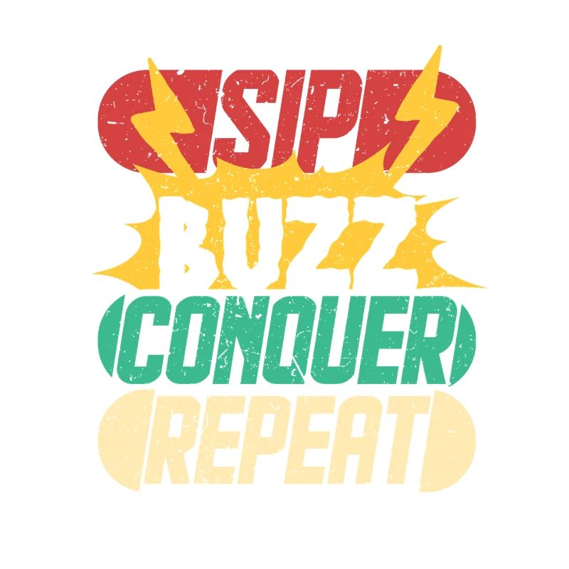 Energy Drink Sip Buzz Conquer