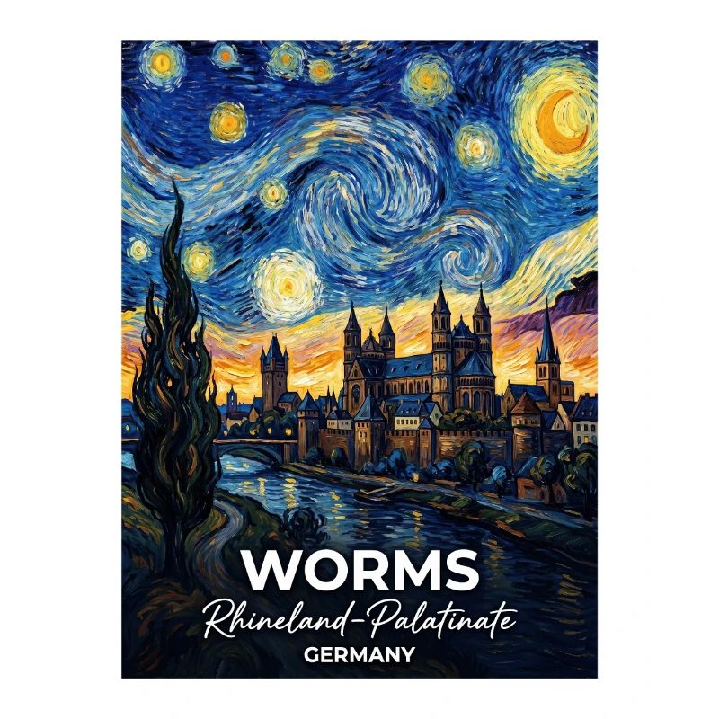 Worms Germany Sternennacht
