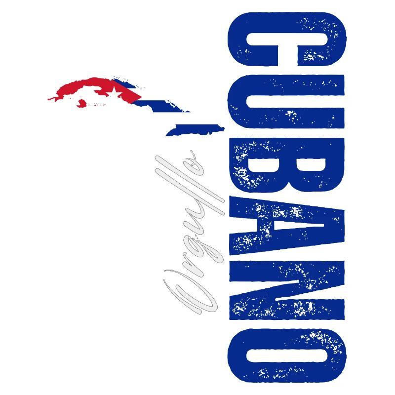 Cuban pride, vertical design