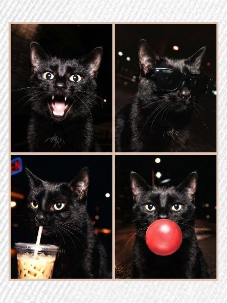 Katzen schwarze Katze