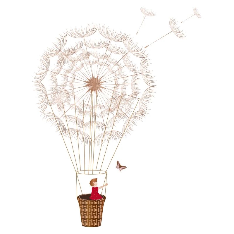 fanciful dandelion balloon
