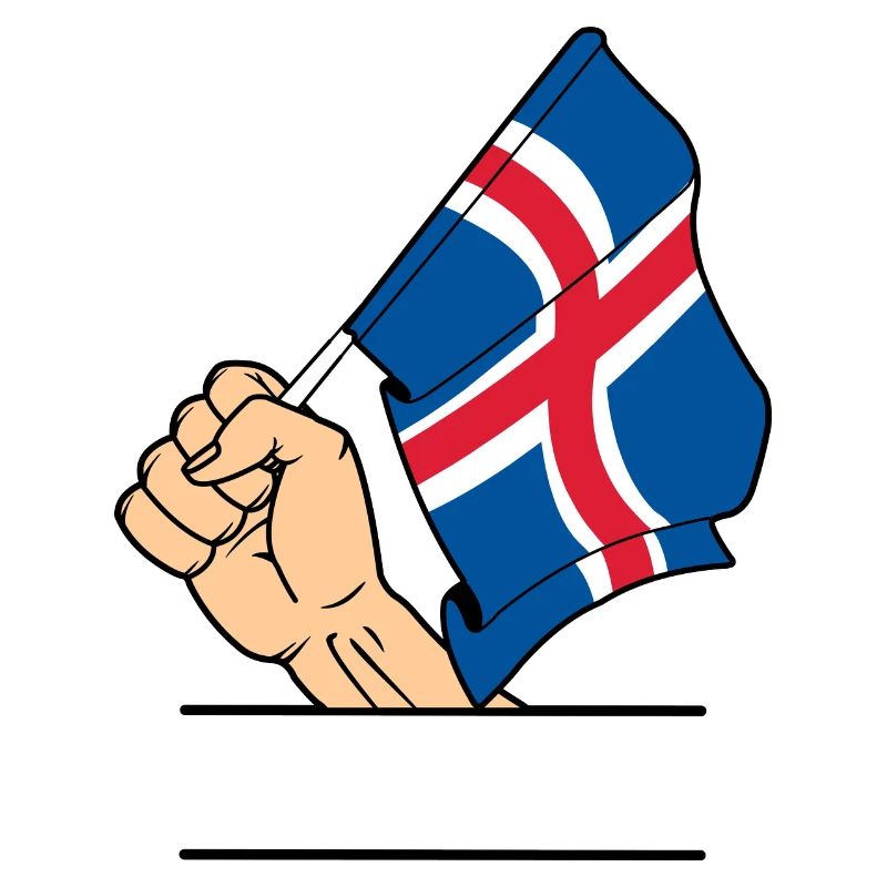 Flagge Island Faust Textraum