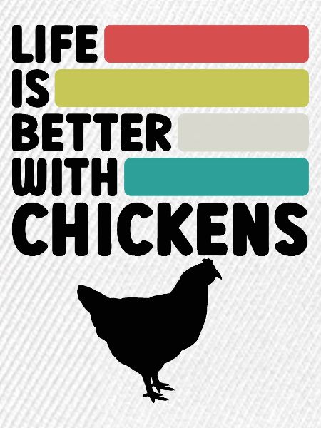 Huhn Spruch Retro-Style