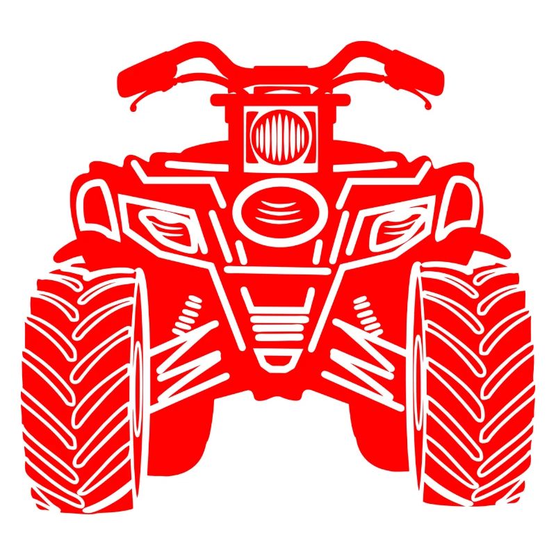 Quad Frontansicht rot