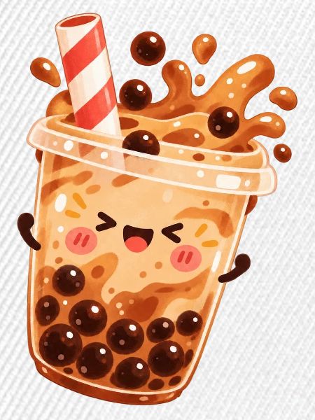 Kawaii Bubble Tea Becher