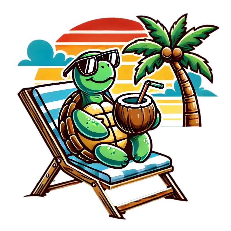 Chill Turtle Vibes 🐢🌴