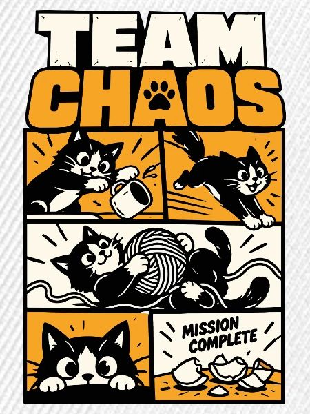 Team Chaos – Katzen Comic