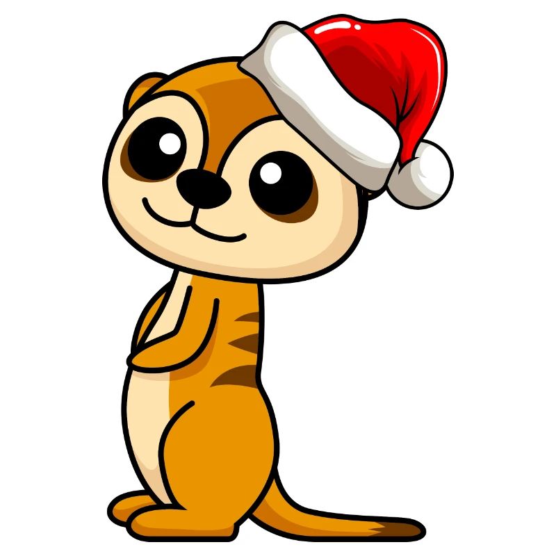 Erdmännchen Comic Weihnachten