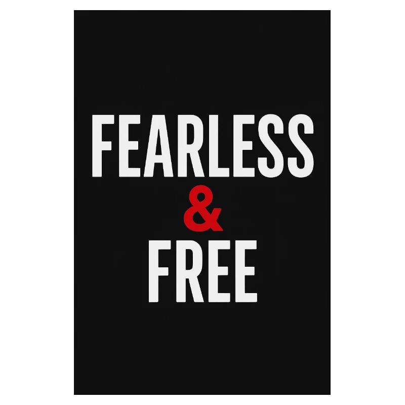 FEARLESS & FREE – Bold Typography Tee