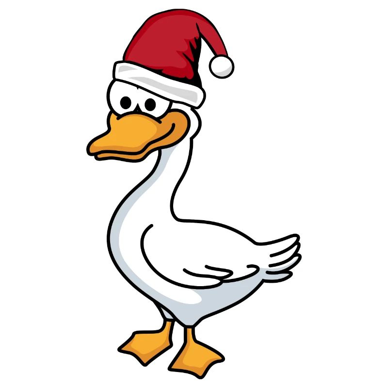Gans Comic Weihnachten