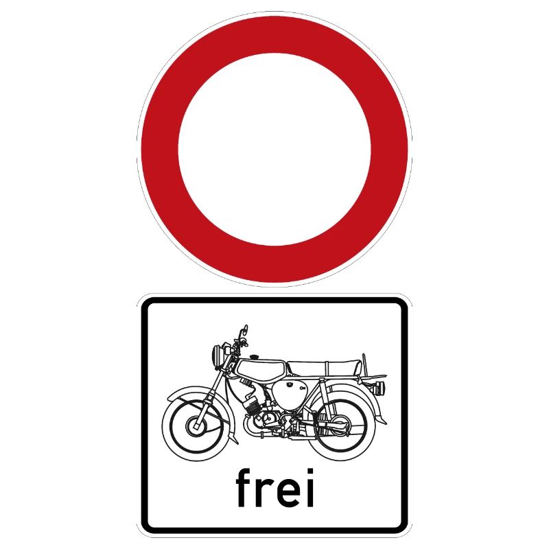 Durchfahrt verboten - Simson frei!