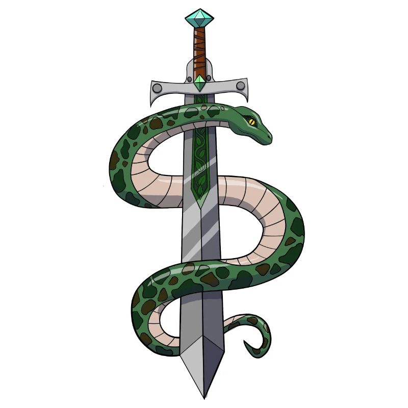 Épée et serpent