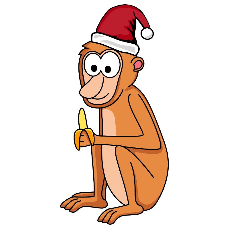 Monkey Comic Christmas