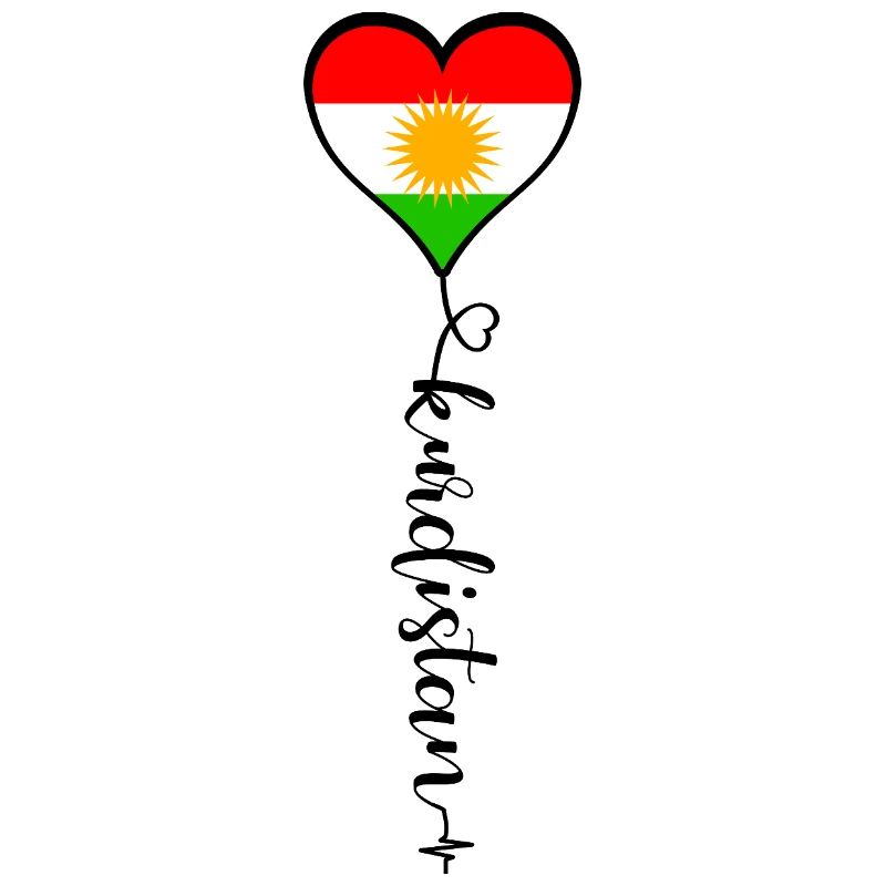 Drapeau du Kurdistan Bakur Bashur Rojava Rojhlt Newroz
