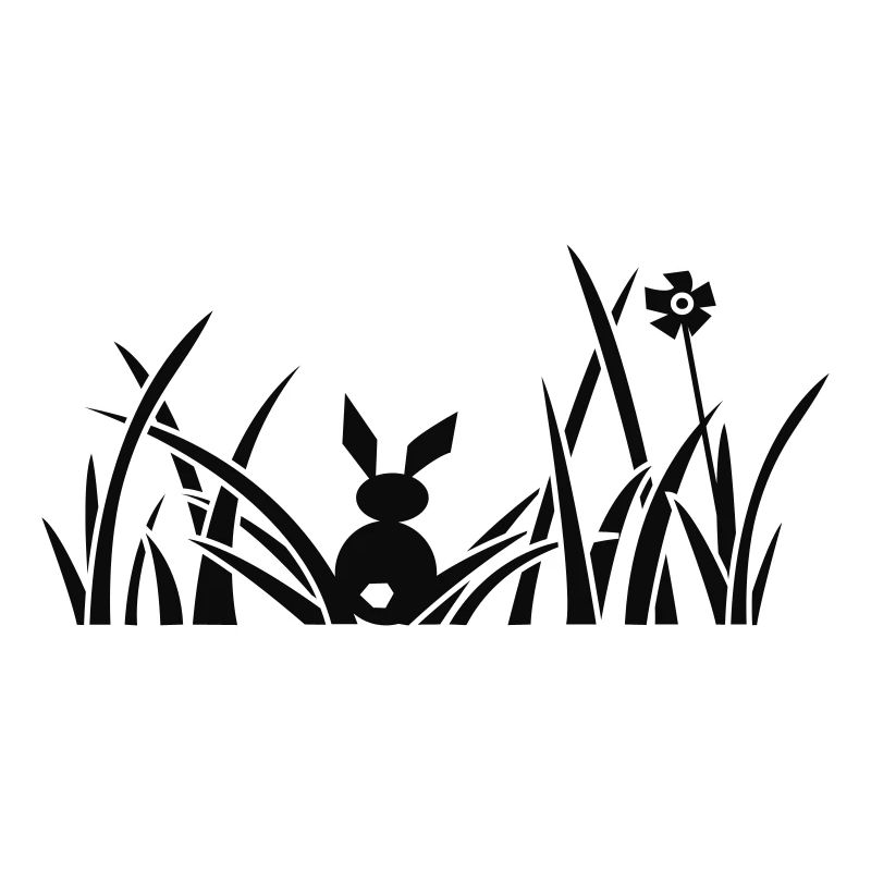 Bunny, Lapin, lapin, prairie, fleurs, herbe, gazon