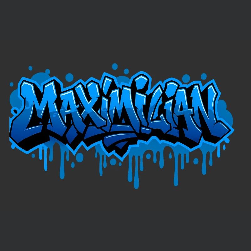 Graffiti MAXIMILIAN Name Geschenk Ideal Printabl