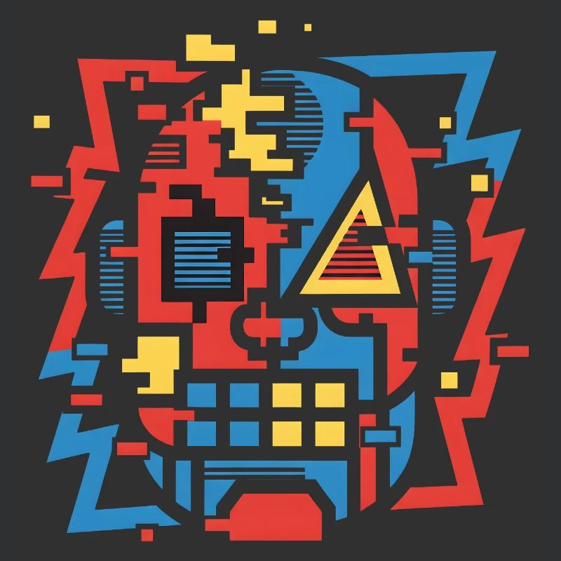 Face de bug abstraite