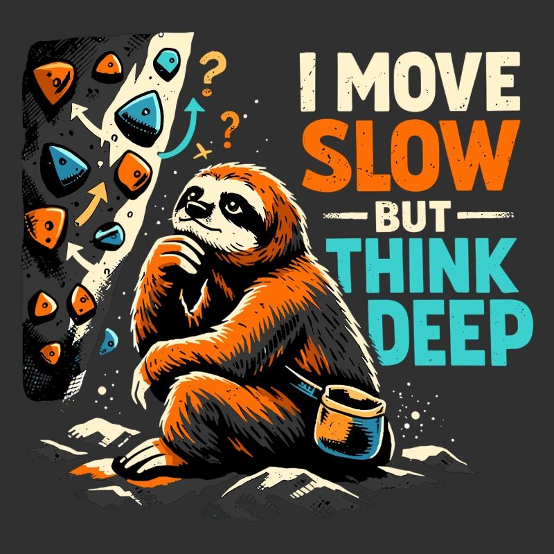 Sloth Bouldering - I move slow but think deep