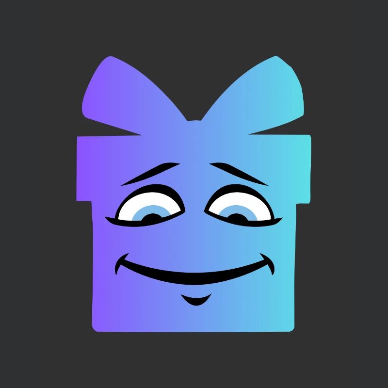 Gradient Smiling Geschenkbox