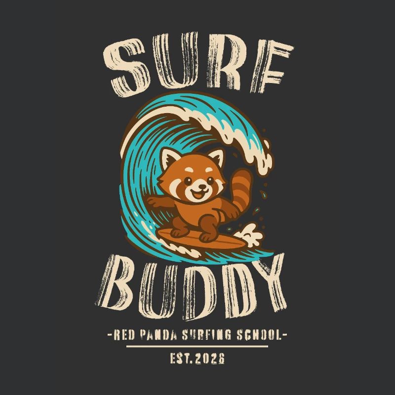 Compagnon de surf, ami sur la planche de surf
