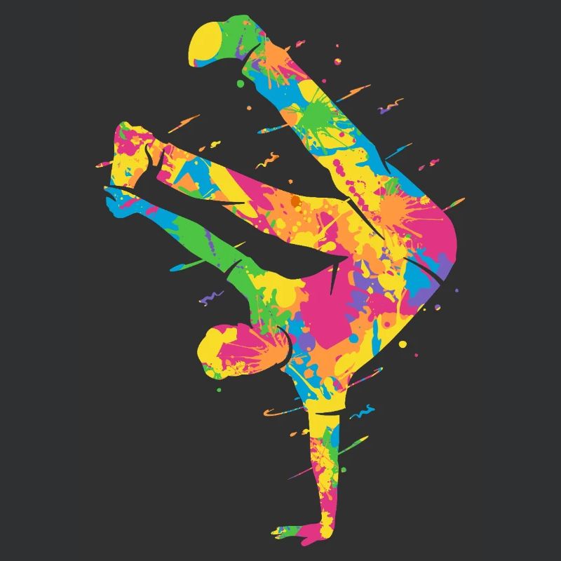 Breakdance Breakdance colorée Breakdance Garçons