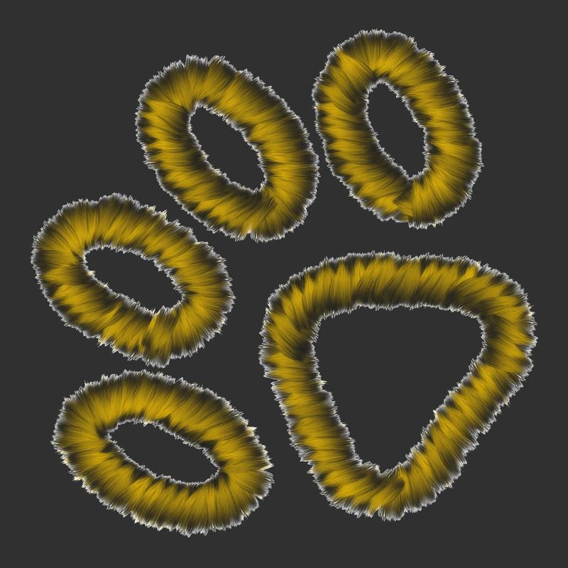 patte de tigre dorée