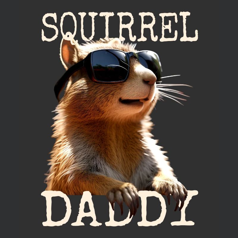 Squirrel Daddy Eichhörnchen Papa Vatertag Dad