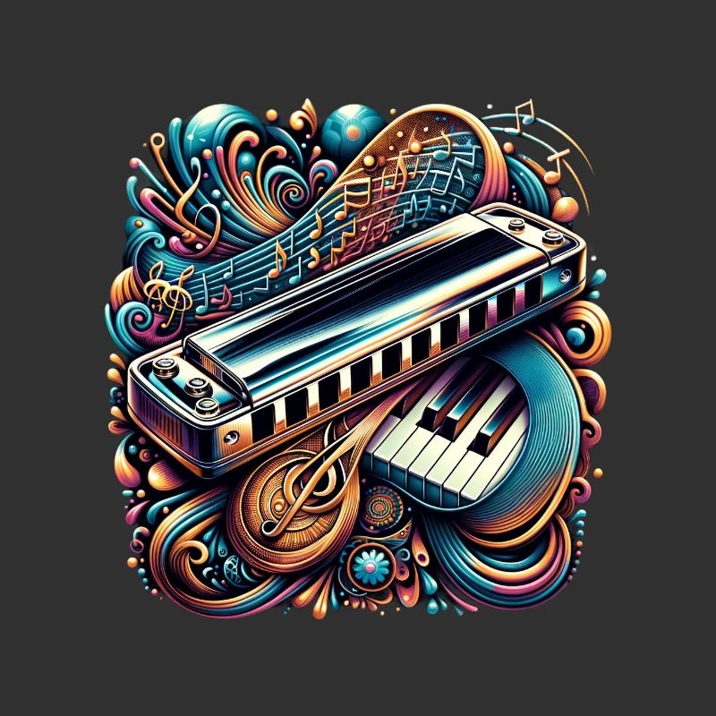 Harmonica abstract design