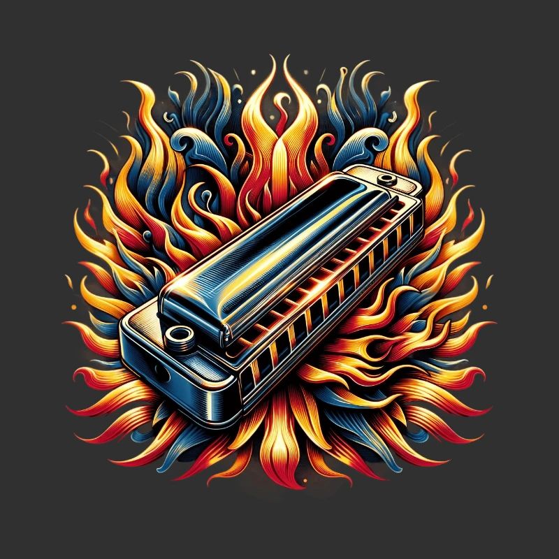 Harmonica abstract design