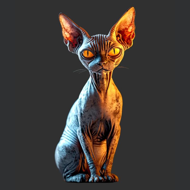 Chat Sphynx Chat Sphynx Chat Canadien Mignon Sphinx
