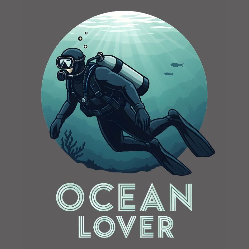 Plongeur amoureux de l’océan