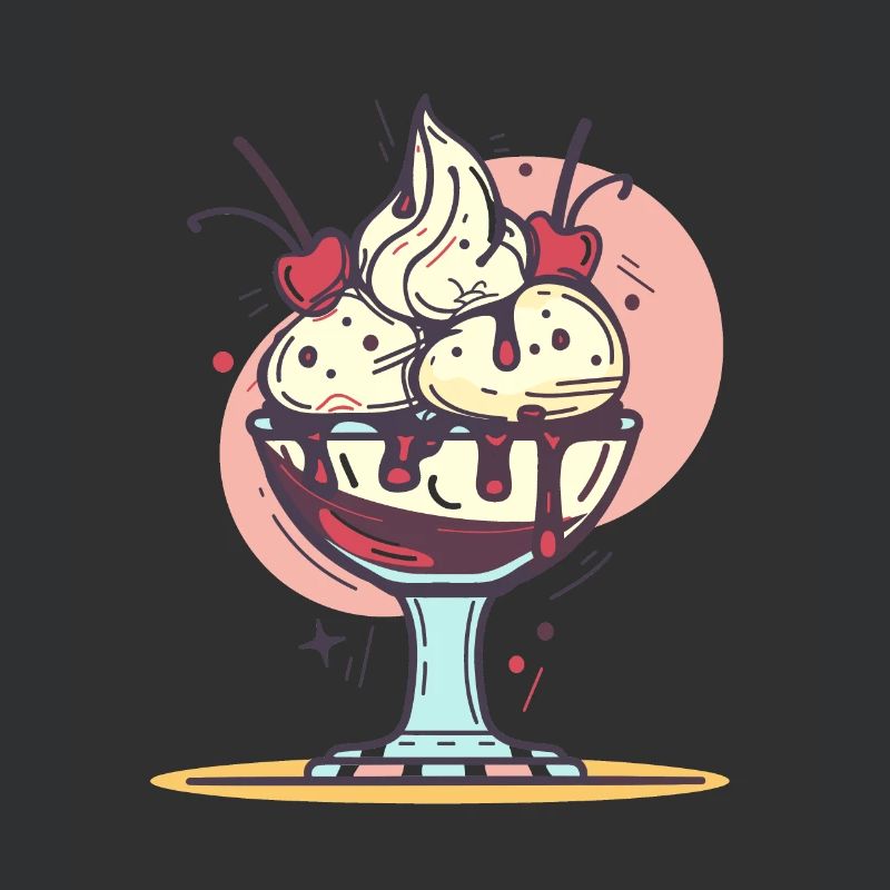 Graphique de crème glacée