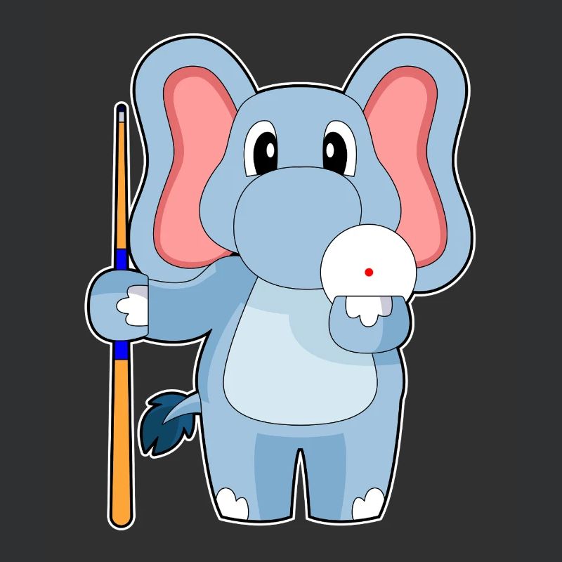 Cue de billard éléphant