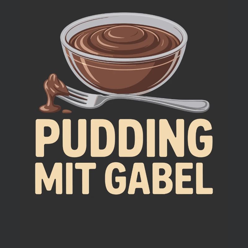 Pudding with fork