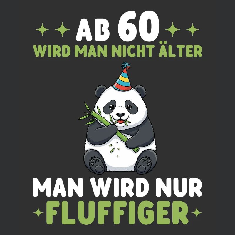 60. Geburtstag Panda - Man wird fluffiger