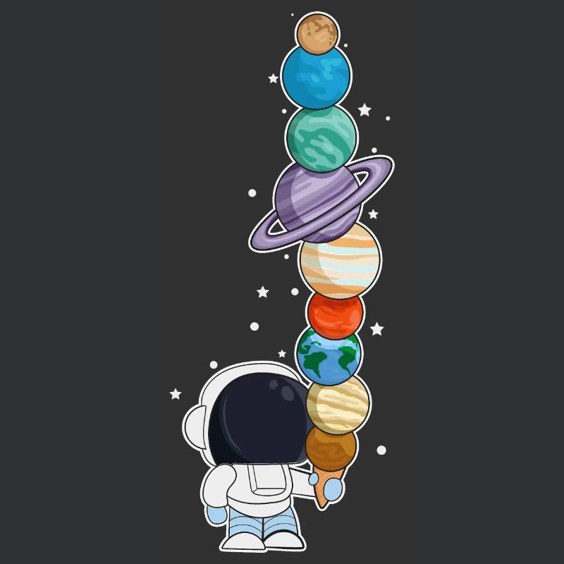 Astronaut mit Eis