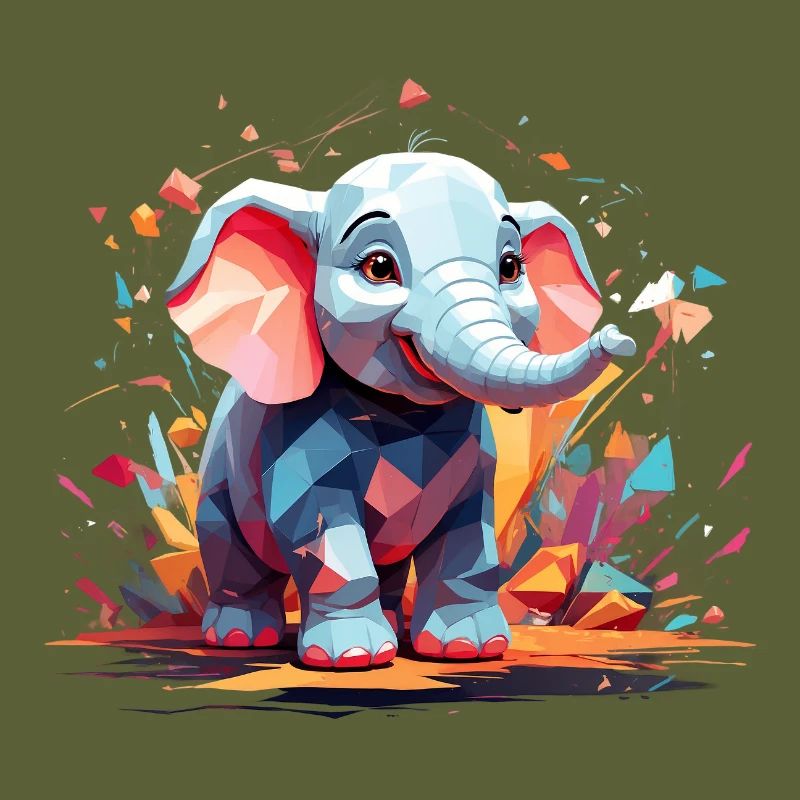 Explosion de couleur d’éléphant