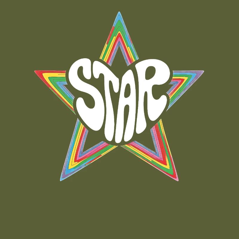 Space Star Psychedelic Rainbow