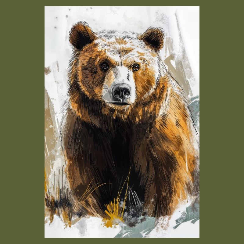 Illustration eines Bären