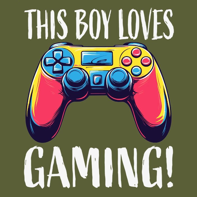 Junge liebt Gaming Controller
