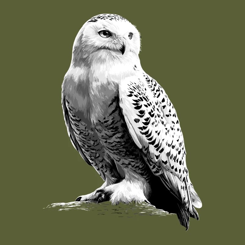 Schneeeule Weiße Eule Kauz Uhu Owl Schnee Eulen